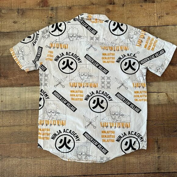 Naruto Men's Short Sleeve Button Down -M - Picture 7 of 7